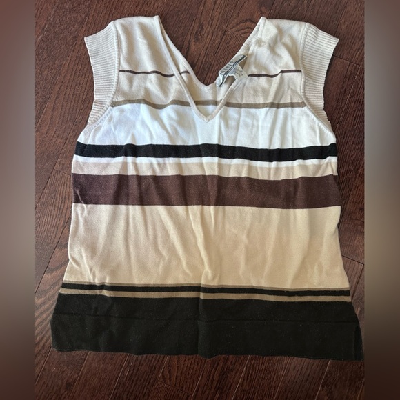Nine & Co. Tops - Striped Knit Vintage Top by Nine & Co